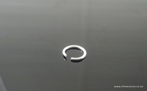 Sterling Silver Open Ring 'Plain' 22 gauge 6mm